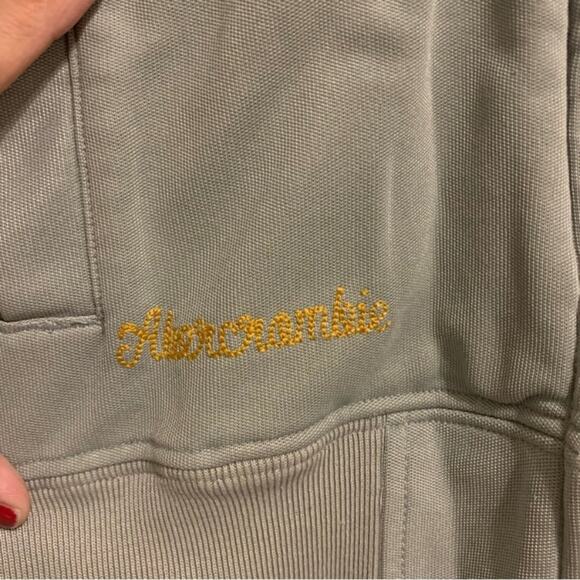 Abercrombie & Fitch Burgundy and Gray Track Jacket - Picture 16 of 16